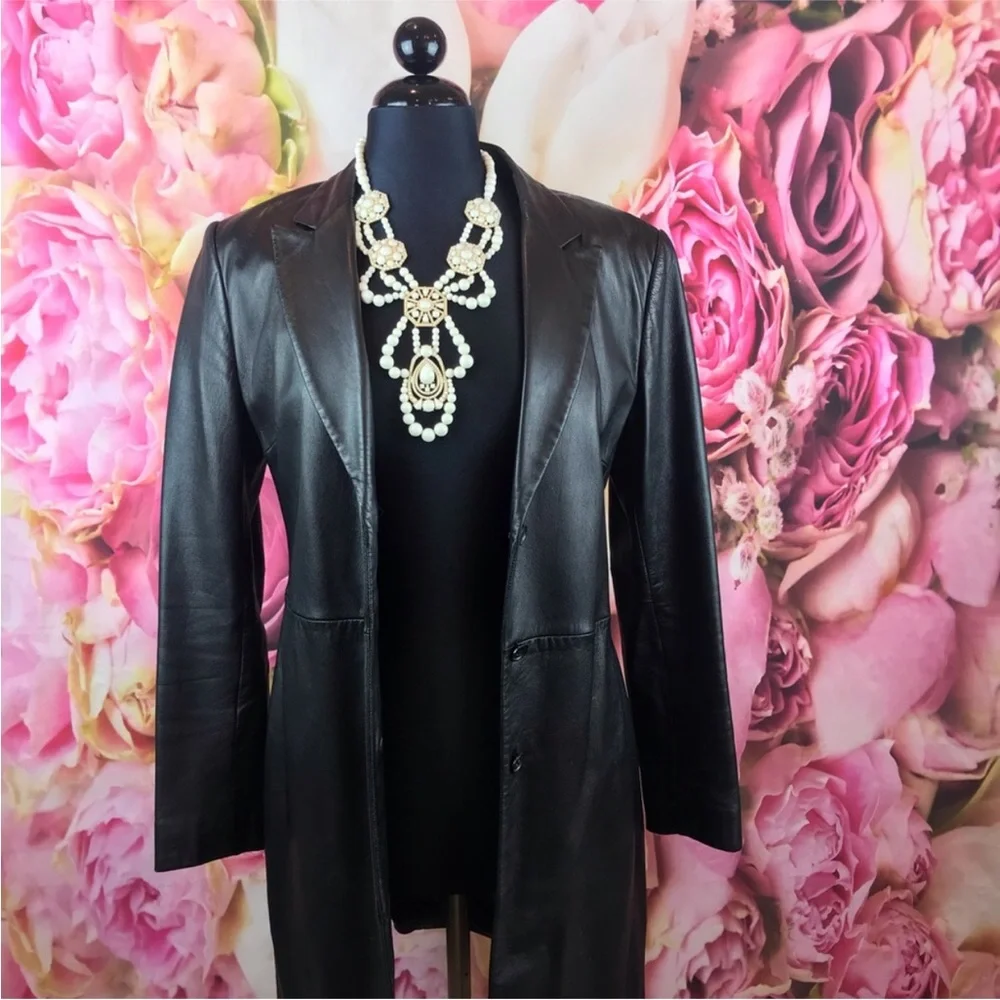 •Express•Leather Jacket - Picture 4 of 7